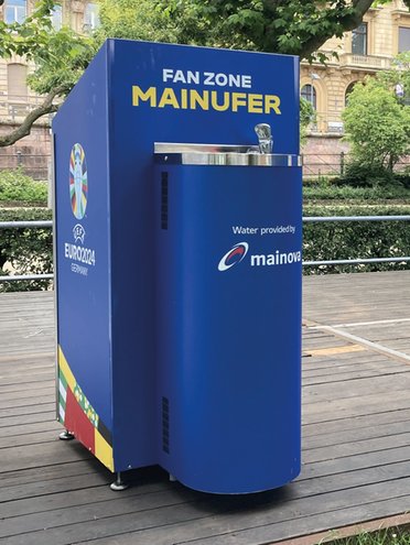 Mobiler Mainova-Trinkbrunnen zur EURO 2024