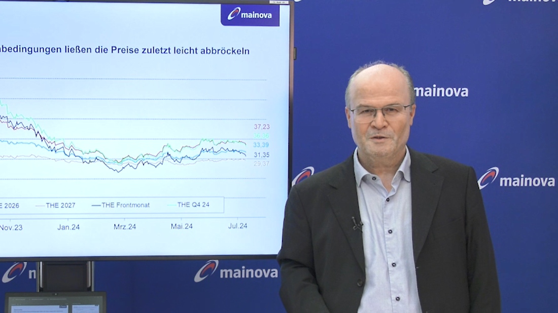 Der Mainova-Analyst stellt die Januar-Prognose vor.